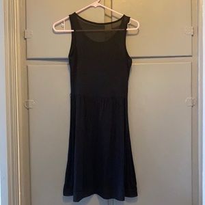 Black A-line dress